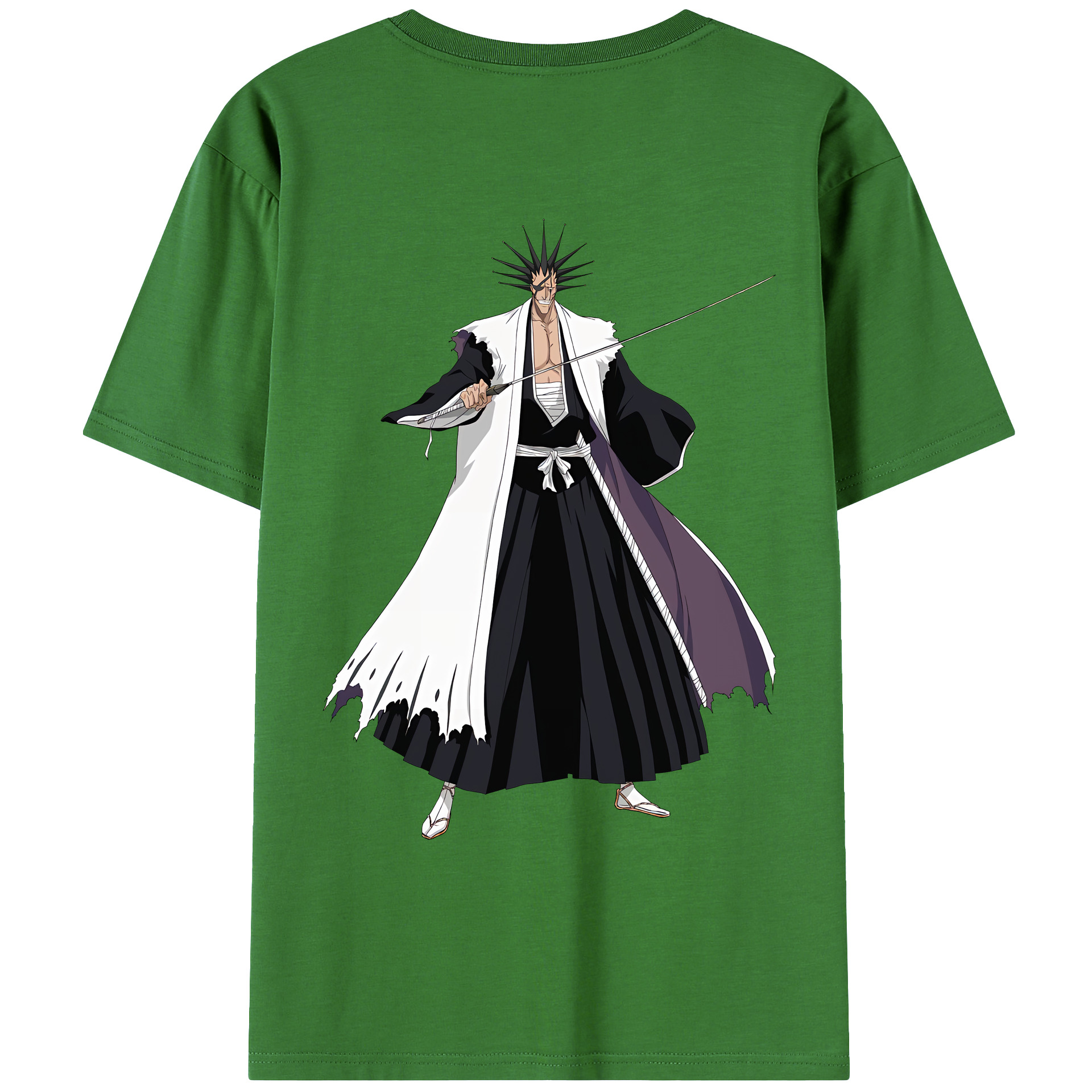 （画像用） ブリーチ ざらき けんぱち BLEACH Zaraki Kenpachi レディース半袖Tシャツ(バックプリント)